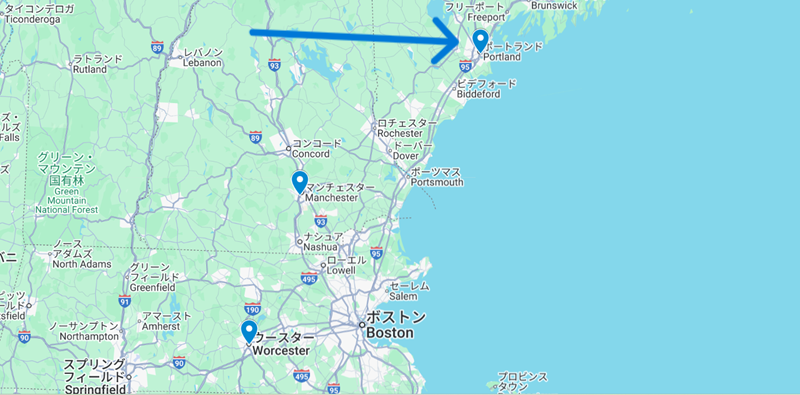 Portlandの地図