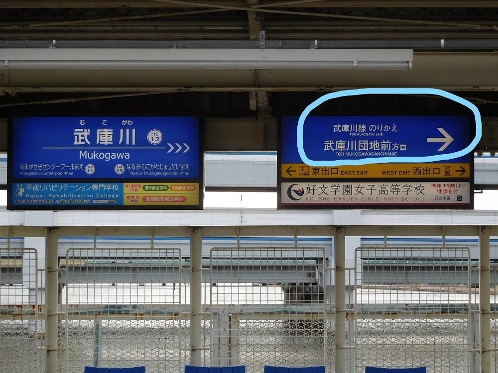 阪神電車・武庫川駅