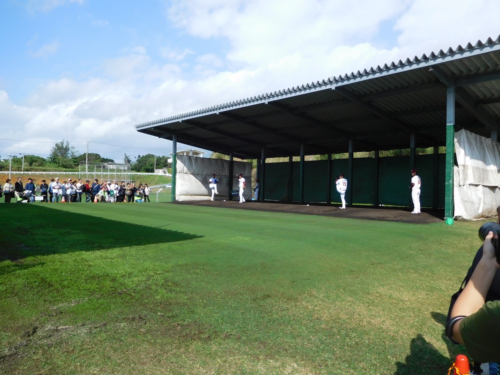 金武町ベースボールスタジアムのブルペン