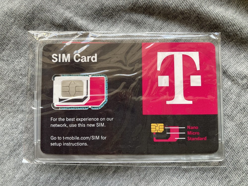 T-mobileのsimカード・アメリカ専用