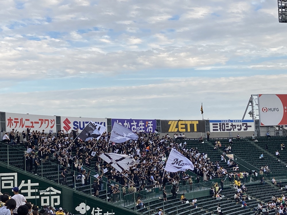 レフトビジター応援席・甲子園球場阪神タイガース公式戦