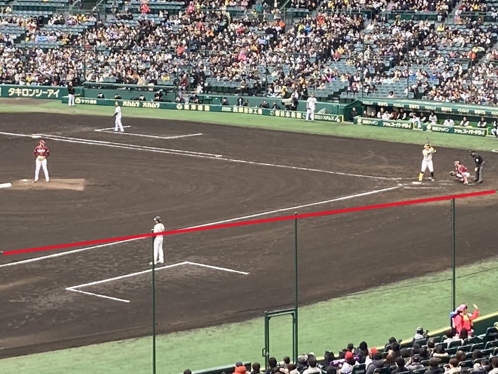 甲子園球場・ブリーズシート30段91番