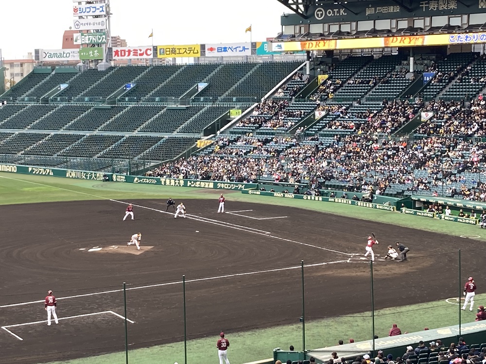 甲子園球場・ブリーズシートの景色
