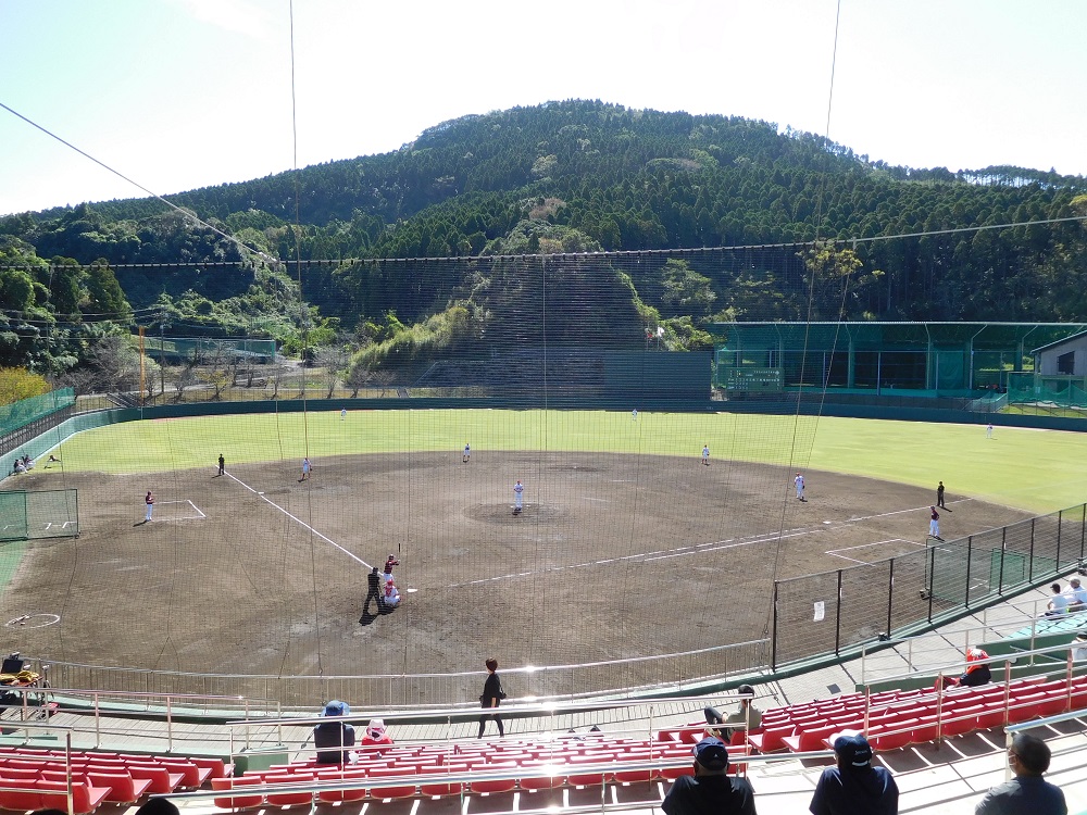 広島カープ日南キャンプ・天福球場のグウランド