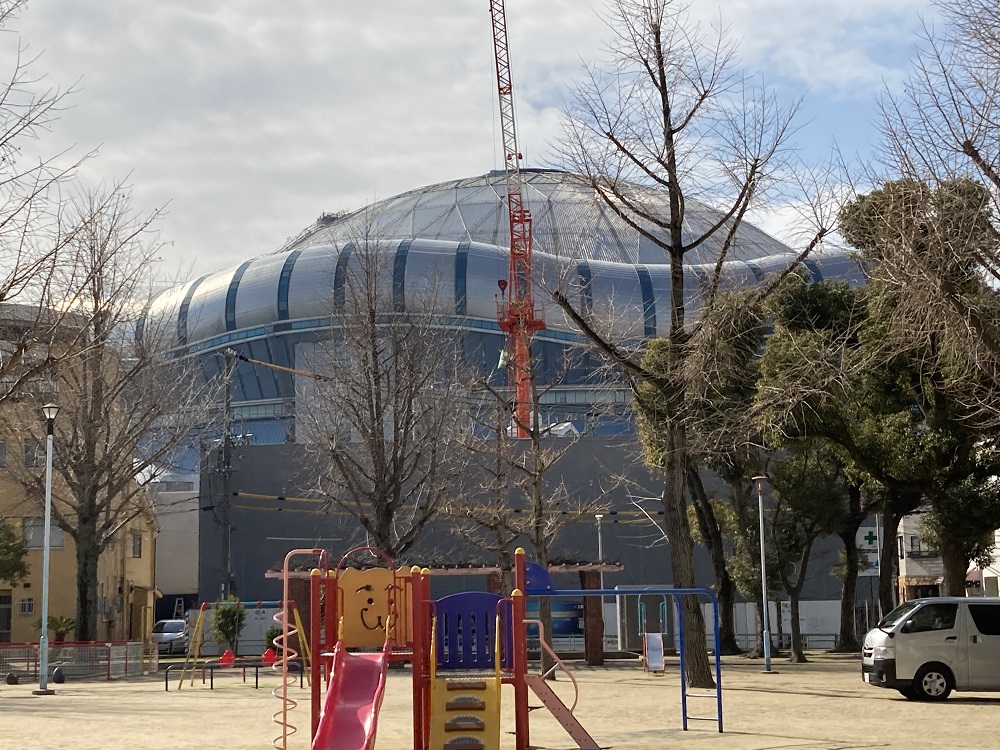 京セラドーム大阪に近い公園