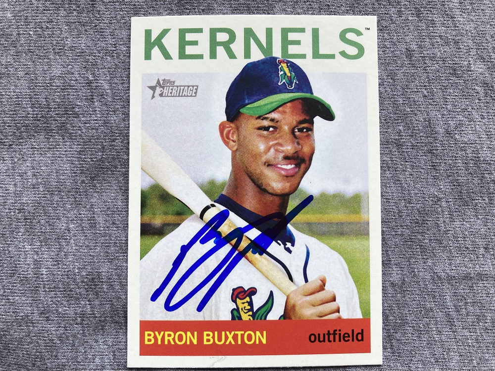 ミネソタツインズbyron　buxton選手の球場でもらったサイン