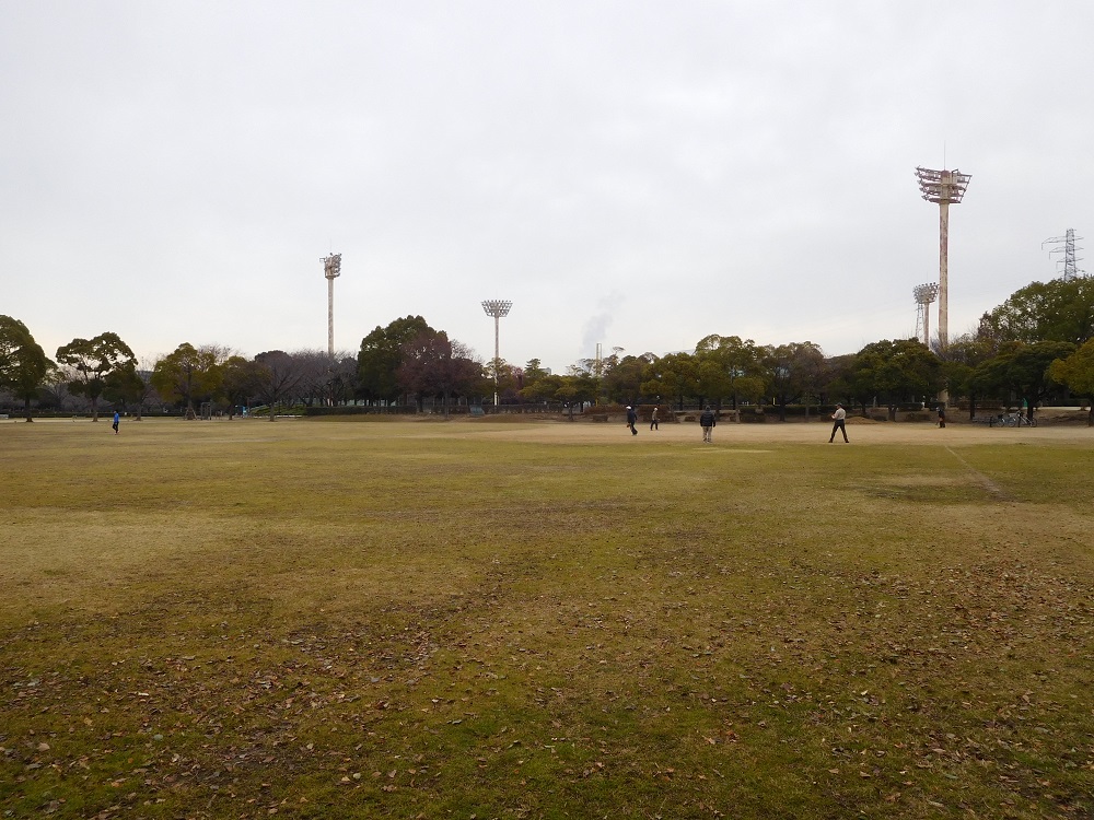 小田南公園のグラウンド