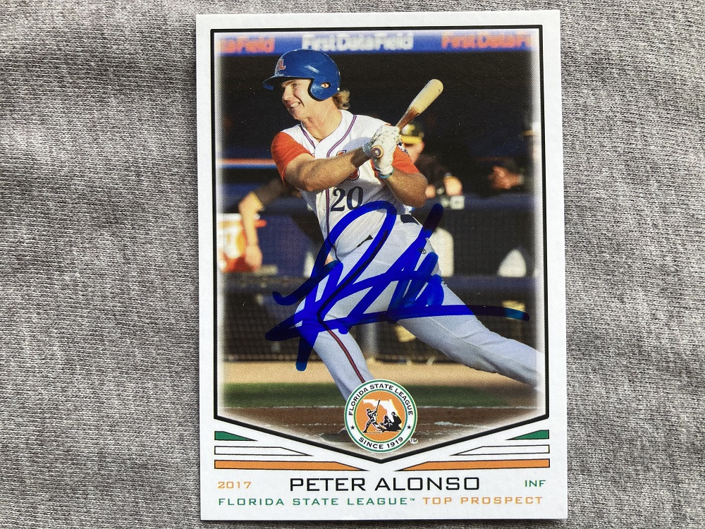 ニューヨークメッツpeter alonso選手から球場でもらったサイン