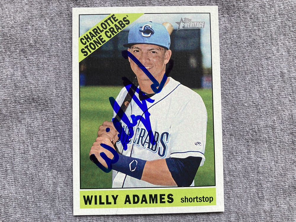 willy adames選手から球場でもらったサイン