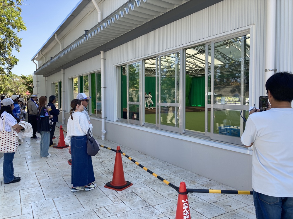 糸満キャンプのブルペン