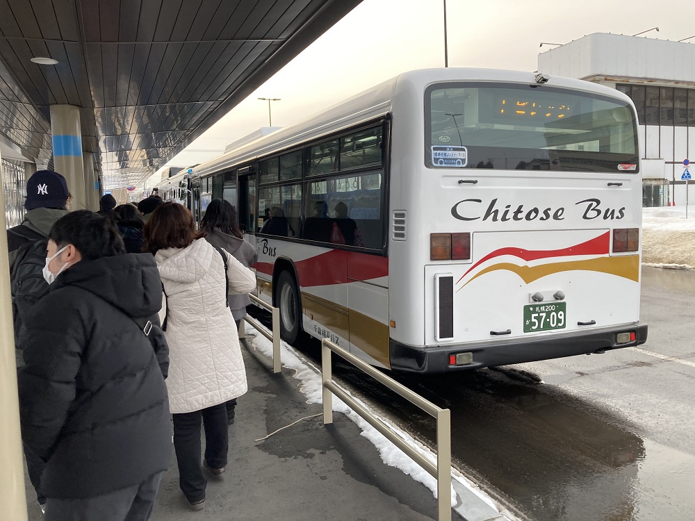 エスコンフィールド北海道行きシャトルバス（JR北広島駅）