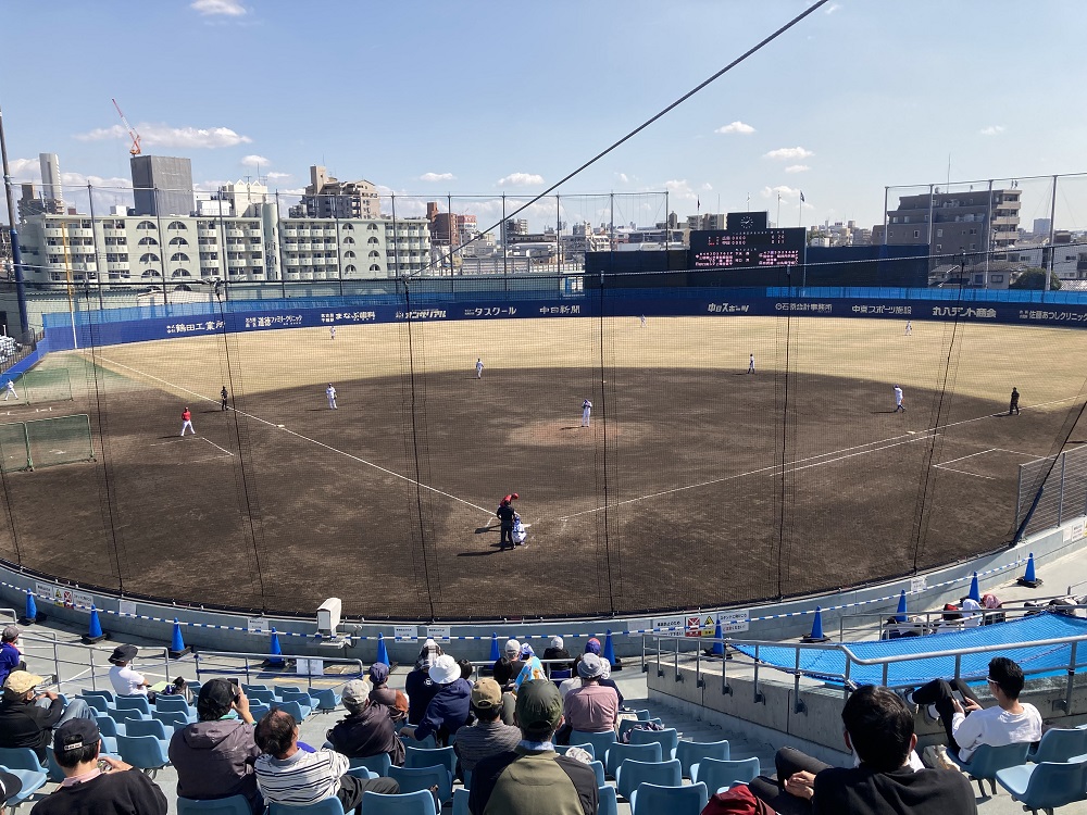 ナゴヤ球場のグラウンド（中日ドラゴンズ・ファーム本拠地球場）