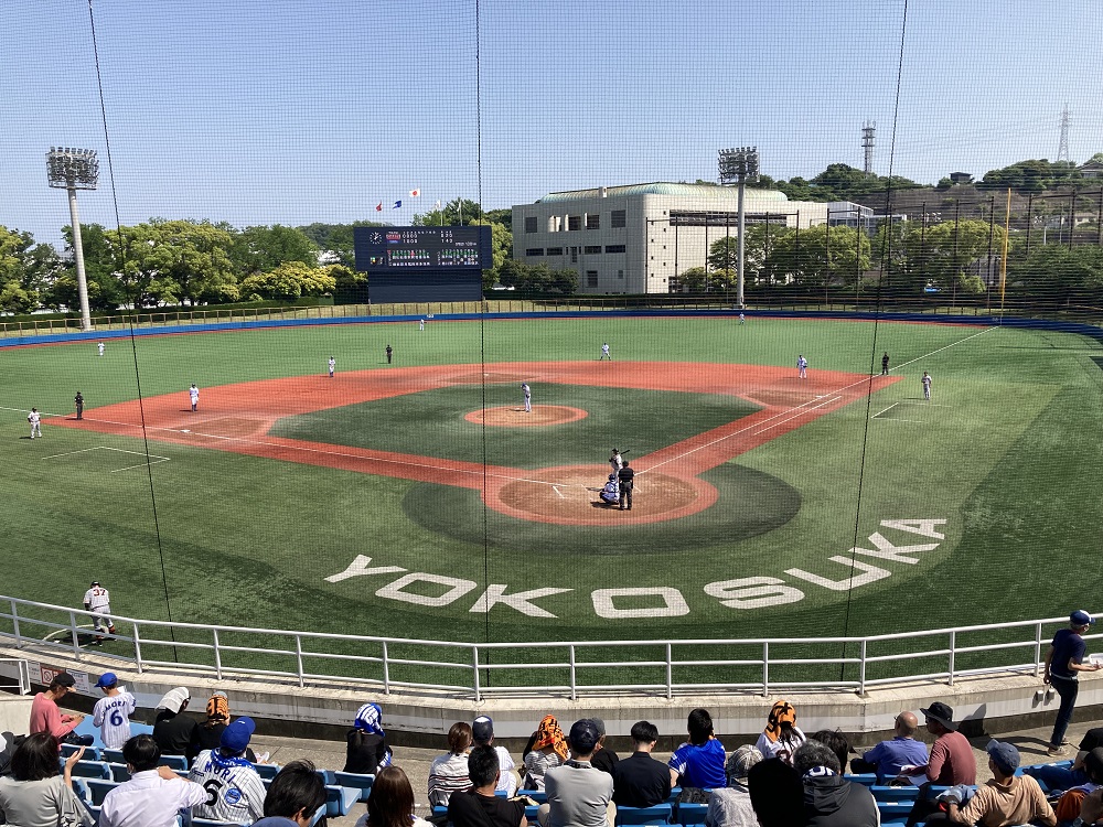 横須賀スタジアムのグラウンド（横浜DeNAベイスターズの本拠地球場）