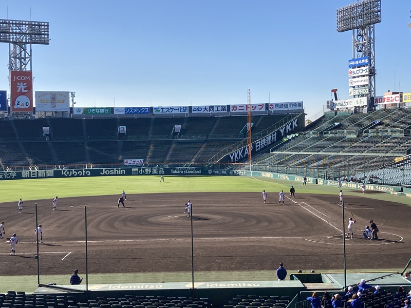 甲子園球場「グリーンシート」の15段185番