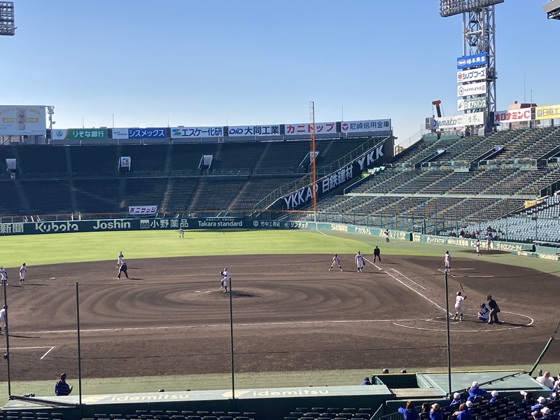 甲子園球場「グリーンシート」の16段185番