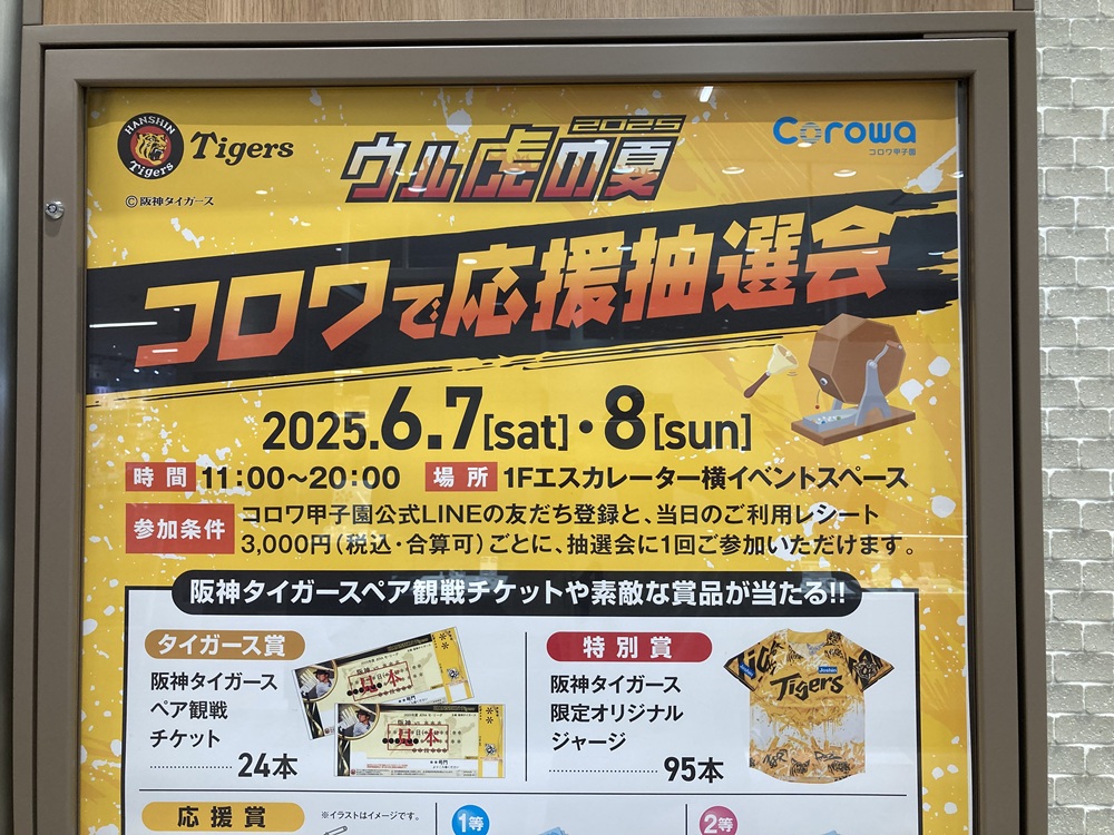 コロワ甲子園の「阪神タイガース公式戦チケット・プレゼント」企画