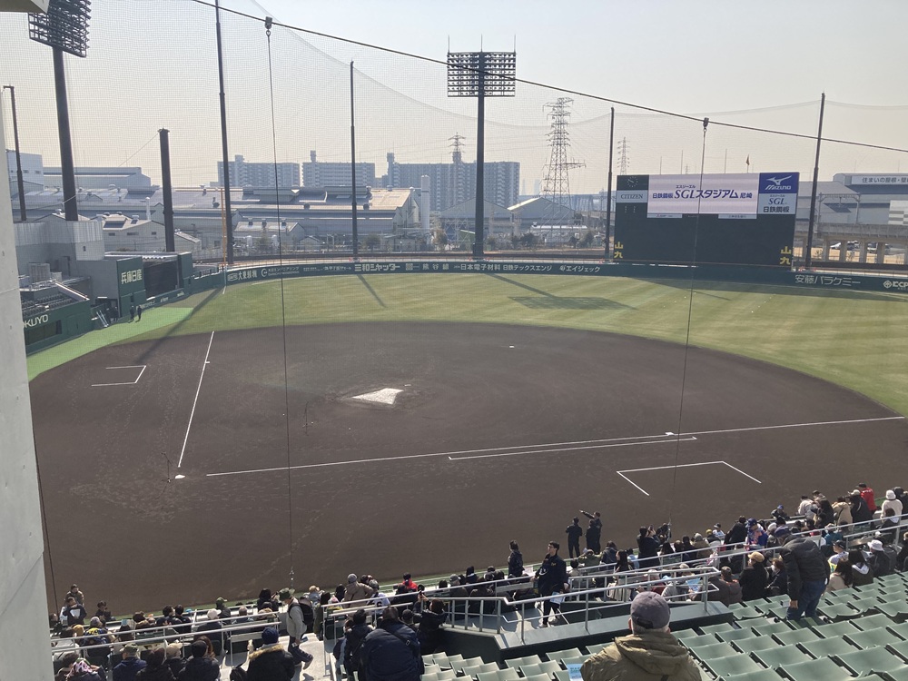 「SGLスタジアム尼崎」1塁内野指定席 15段201番