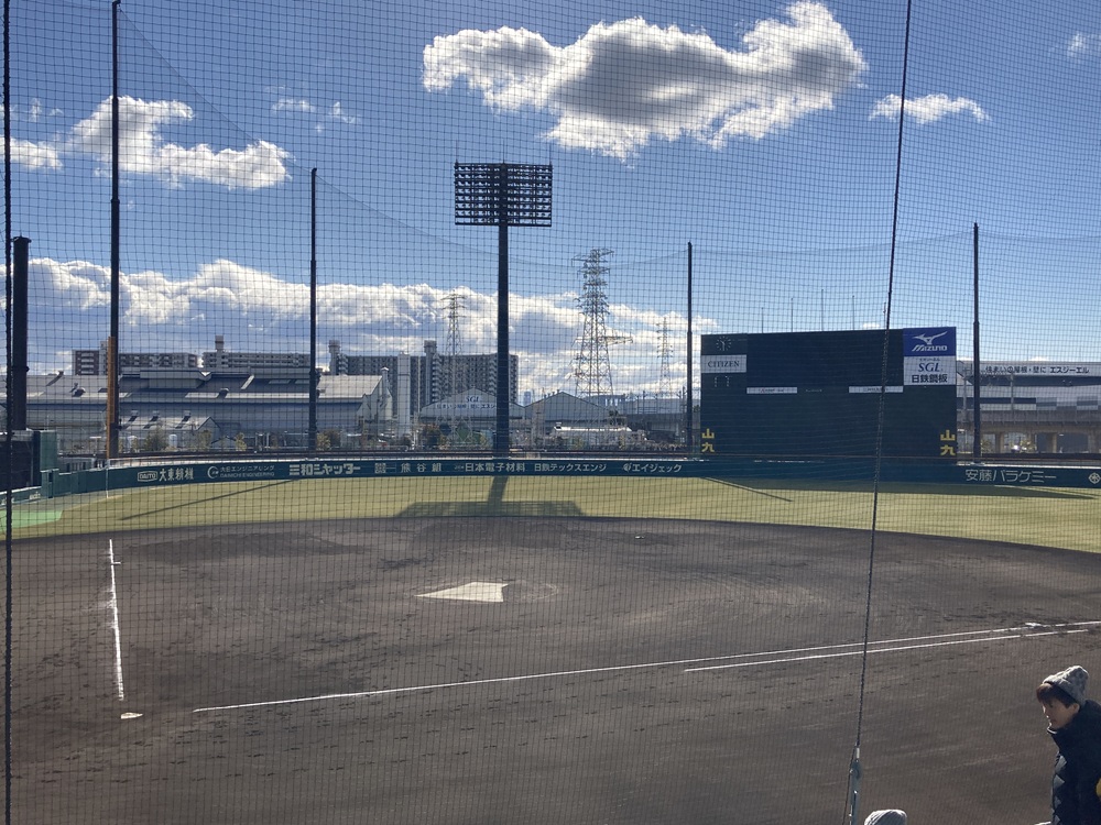 「SGLスタジアム尼崎」1塁内野指定席 1段210番