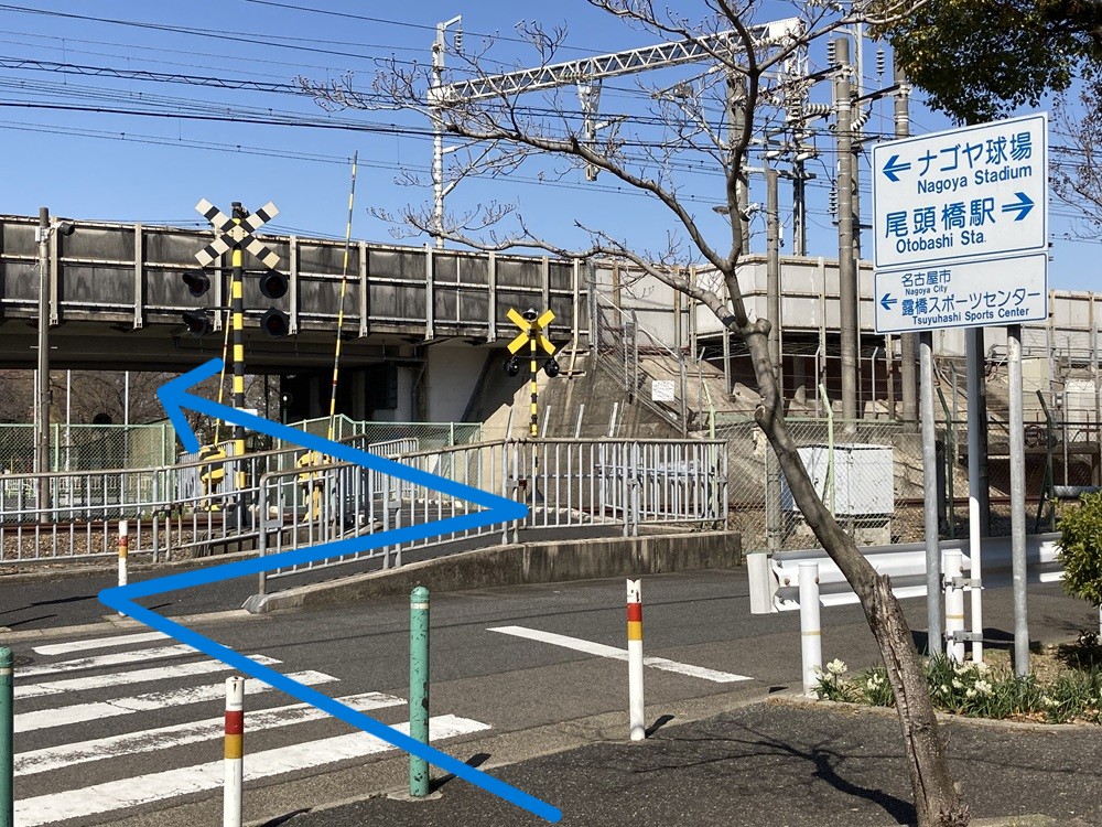 新幹線の線路下トンネル